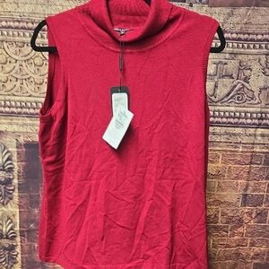 Picadilly Fashion Red Sleeveless Top